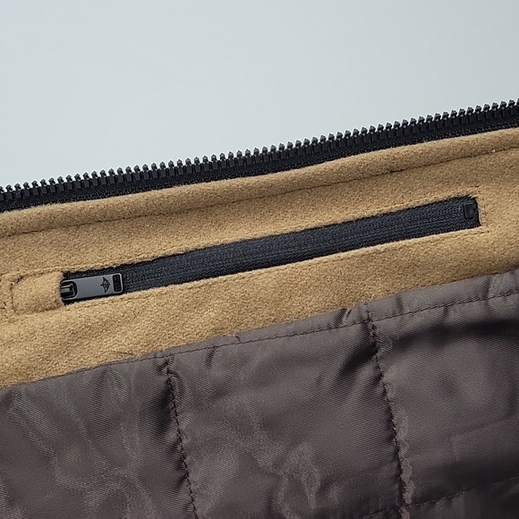 New DOCKERS Camel beige bomber jacket mens size Medium - Picture 6 of 10